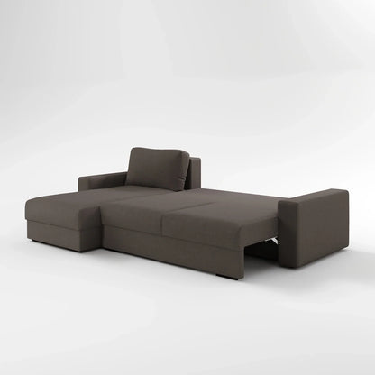 Earth-Tone Grand Sectional 4 Bed Sofa Bed