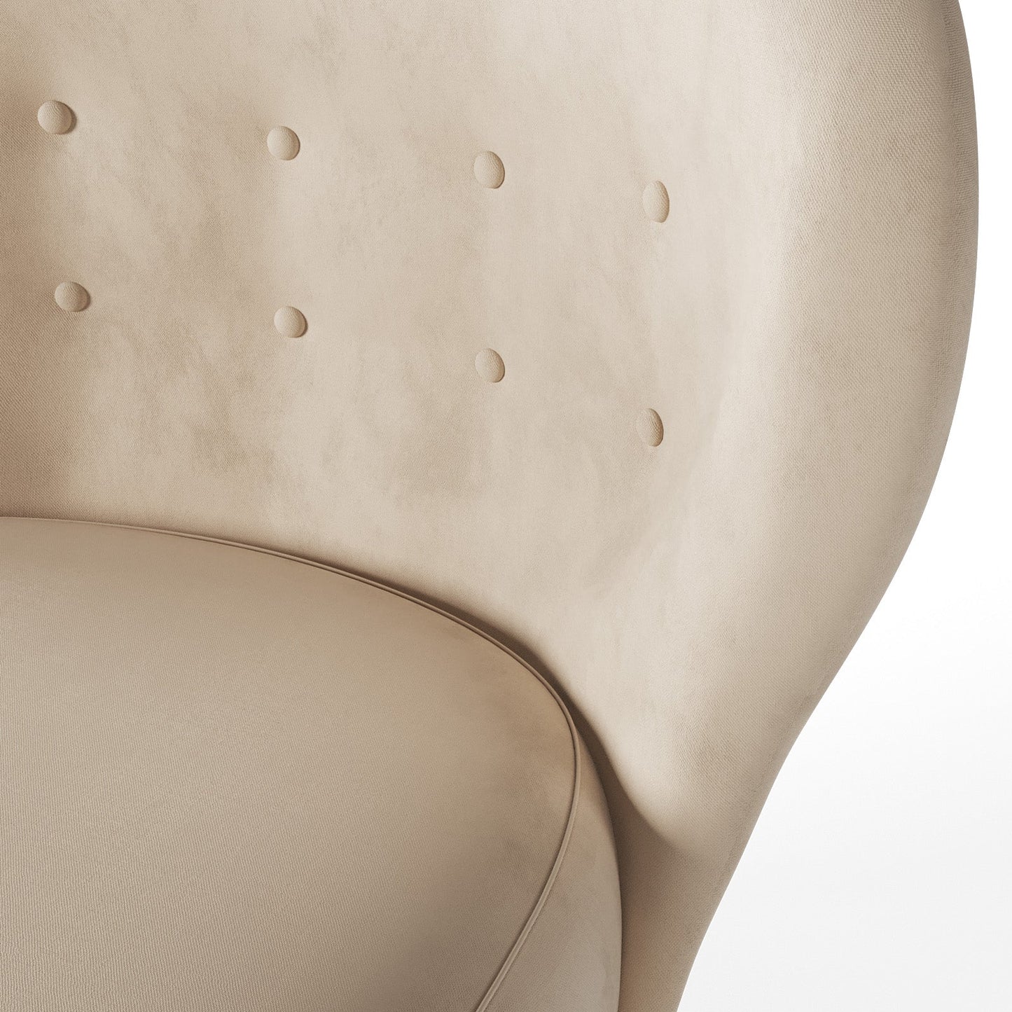 Scandi-Inspired Soft White Bouclé Occasional Arm Chair