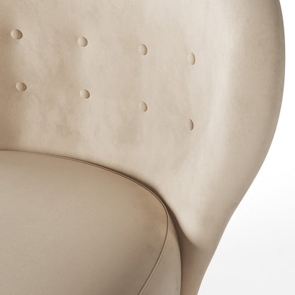 Scandi-Inspired Soft White Bouclé Occasional Arm Chair