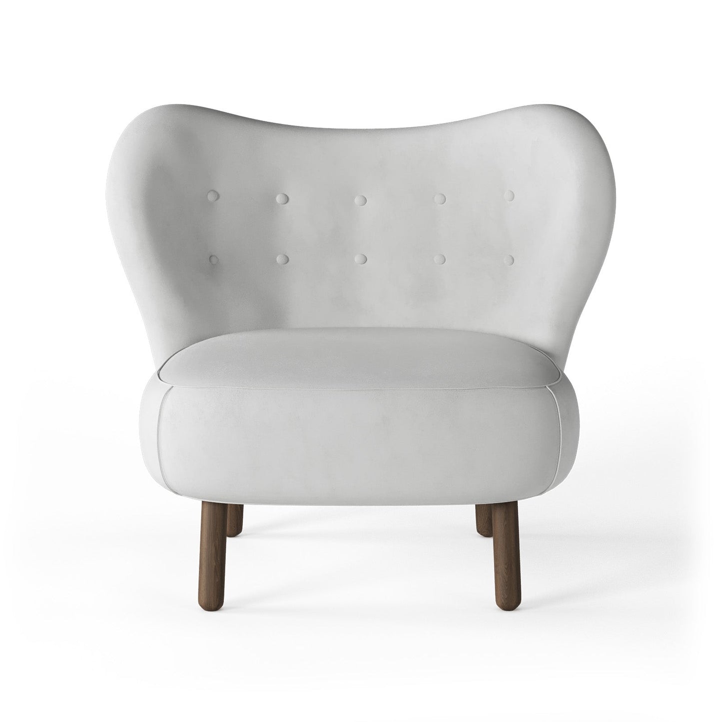 Scandi-Inspired Soft White Bouclé Occasional Arm Chair