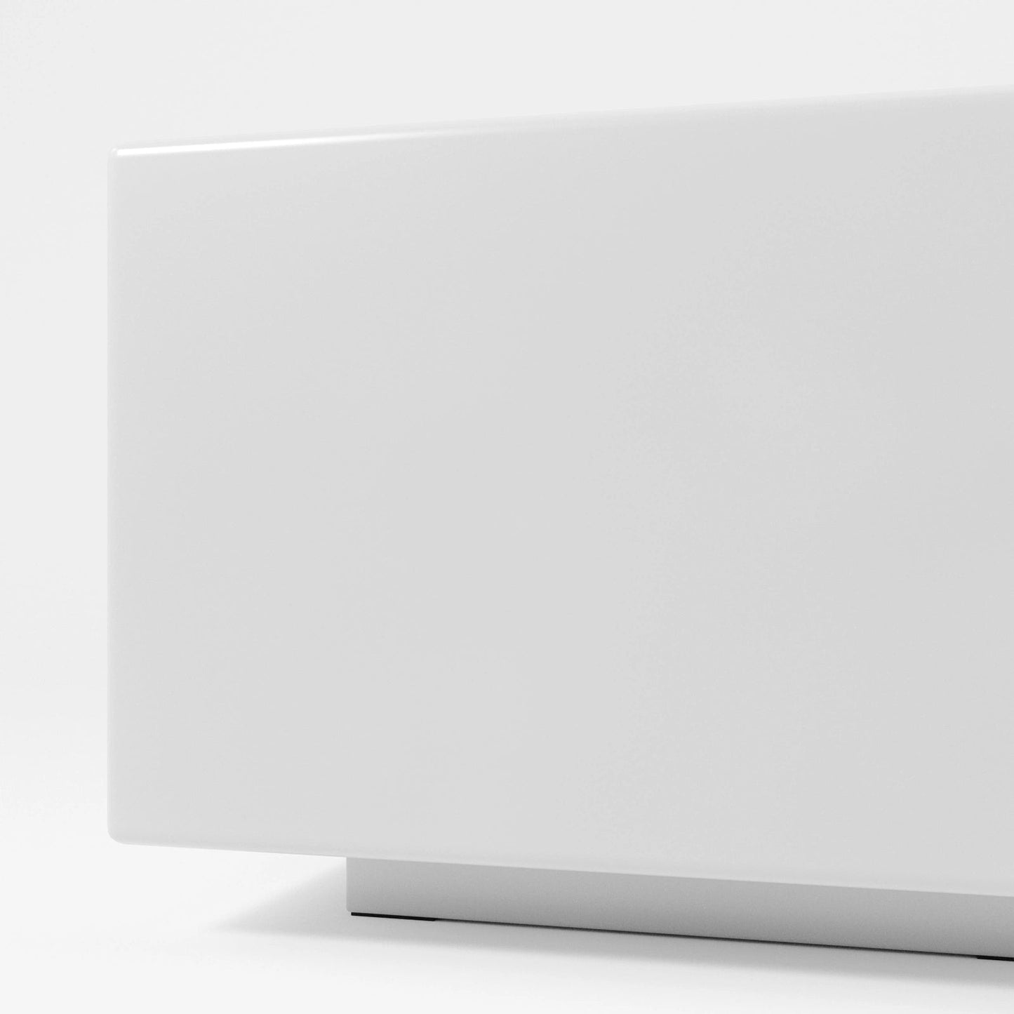 Contemporary Square White High-Gloss Coffee Table