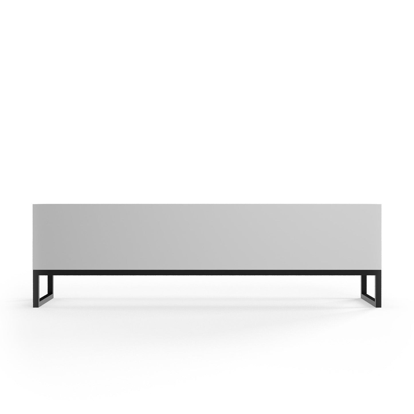 Matte Black Modern Media Console