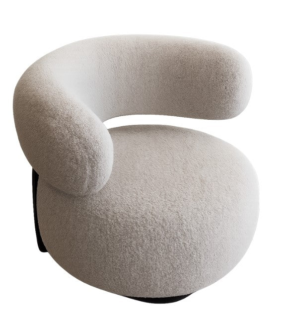 Celeste Boucle Swivel Armchair
