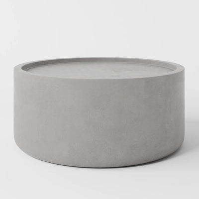 Rocky Round Concrete Coffee Table — 2 Sizes