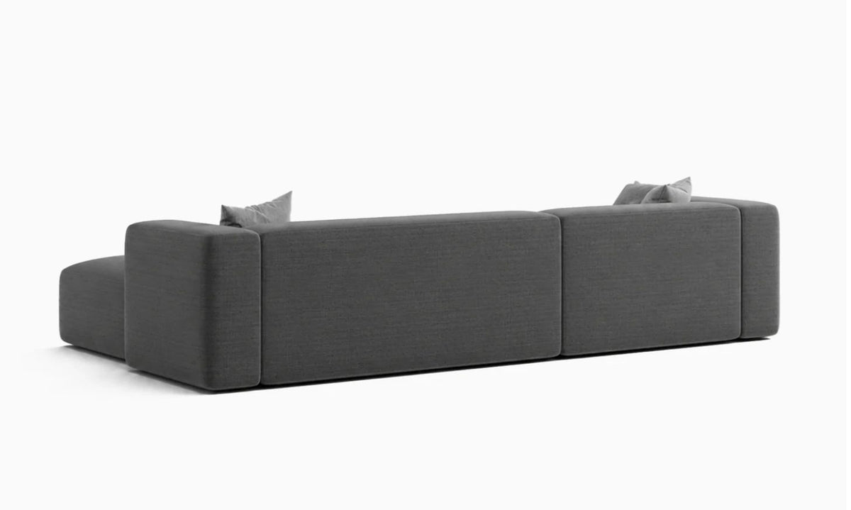 Mesa 330cm sectional sofa, finished back view