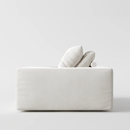 Contemporary Low-Profile Club Chair with Integrated Side Storage