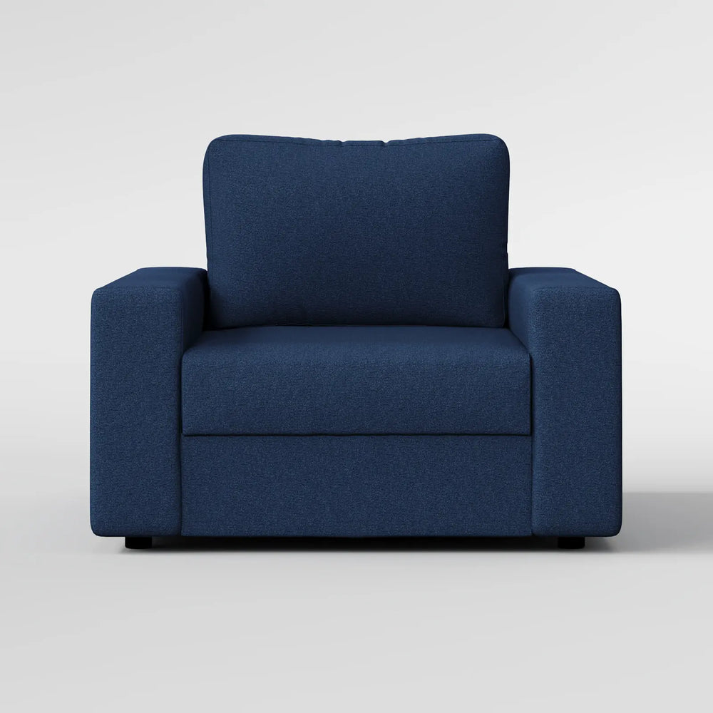 Sleek Boxy Accent Arm Chair