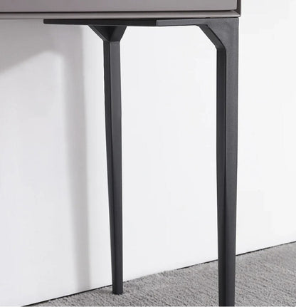 Netta dressing table black tapered metal legs