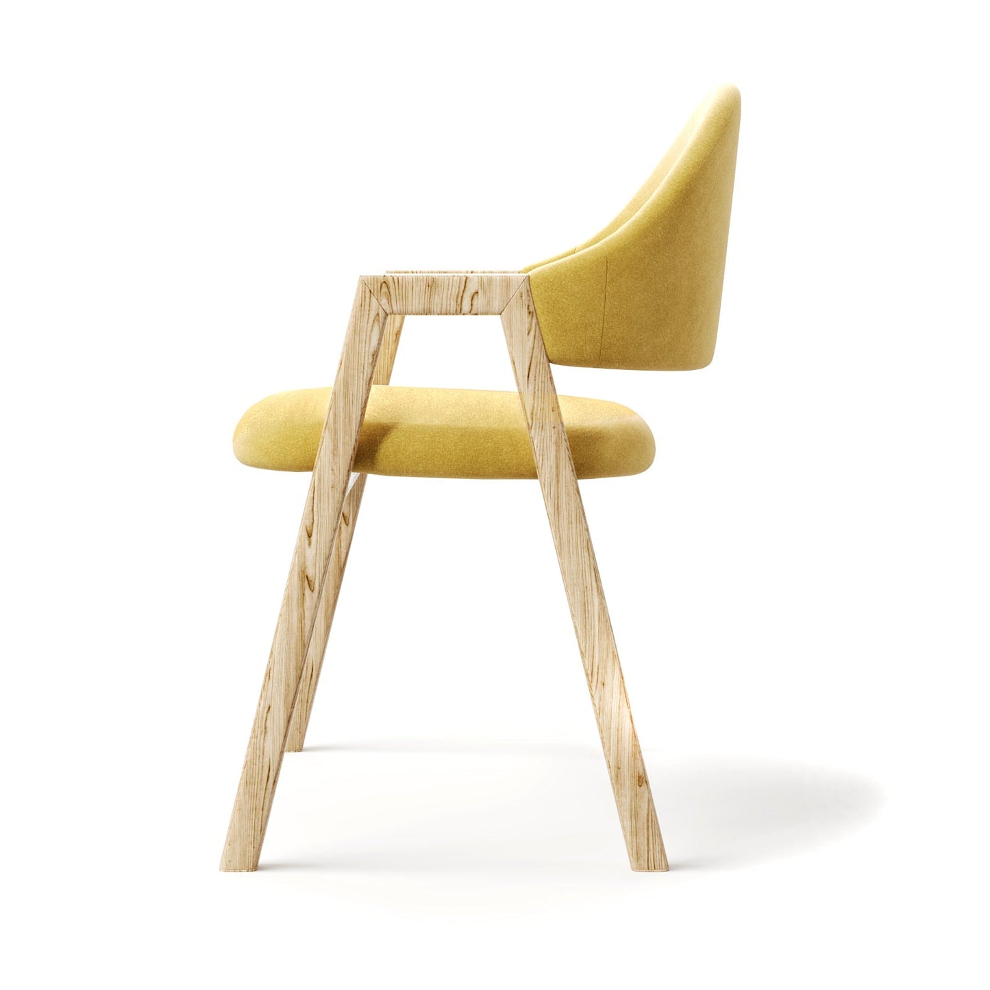 Arc-Support Timber Dining Chair