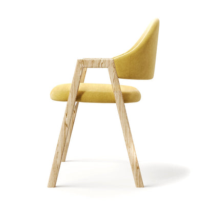 Arc-Support Timber Dining Chair