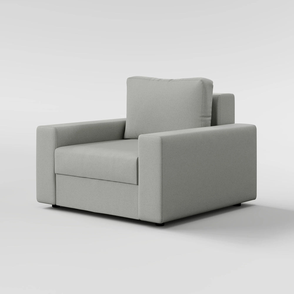 Sleek Boxy Accent Arm Chair