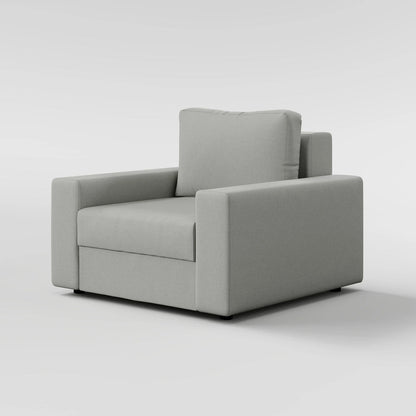 Sleek Boxy Accent Arm Chair