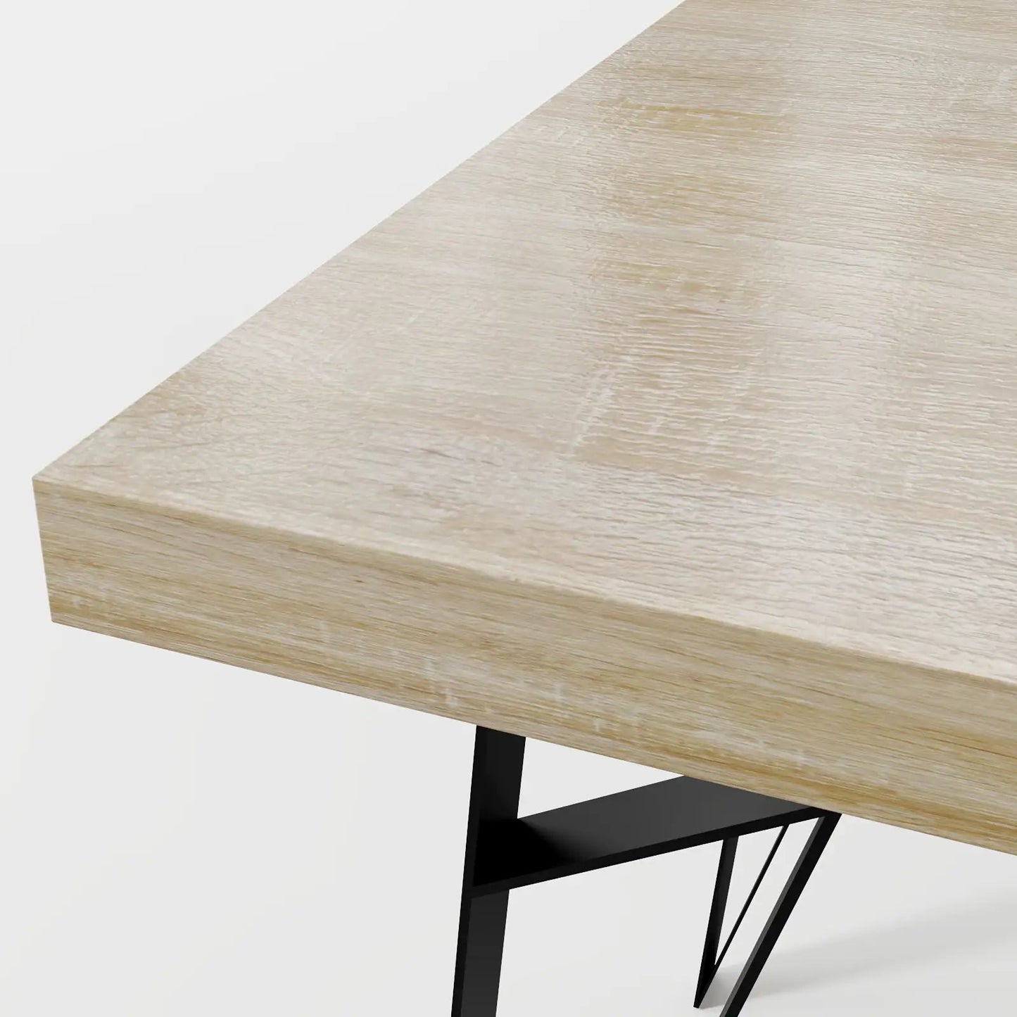 Modern Square Bistro Table featuring Industrial Eiffel-Style Tapered Legs