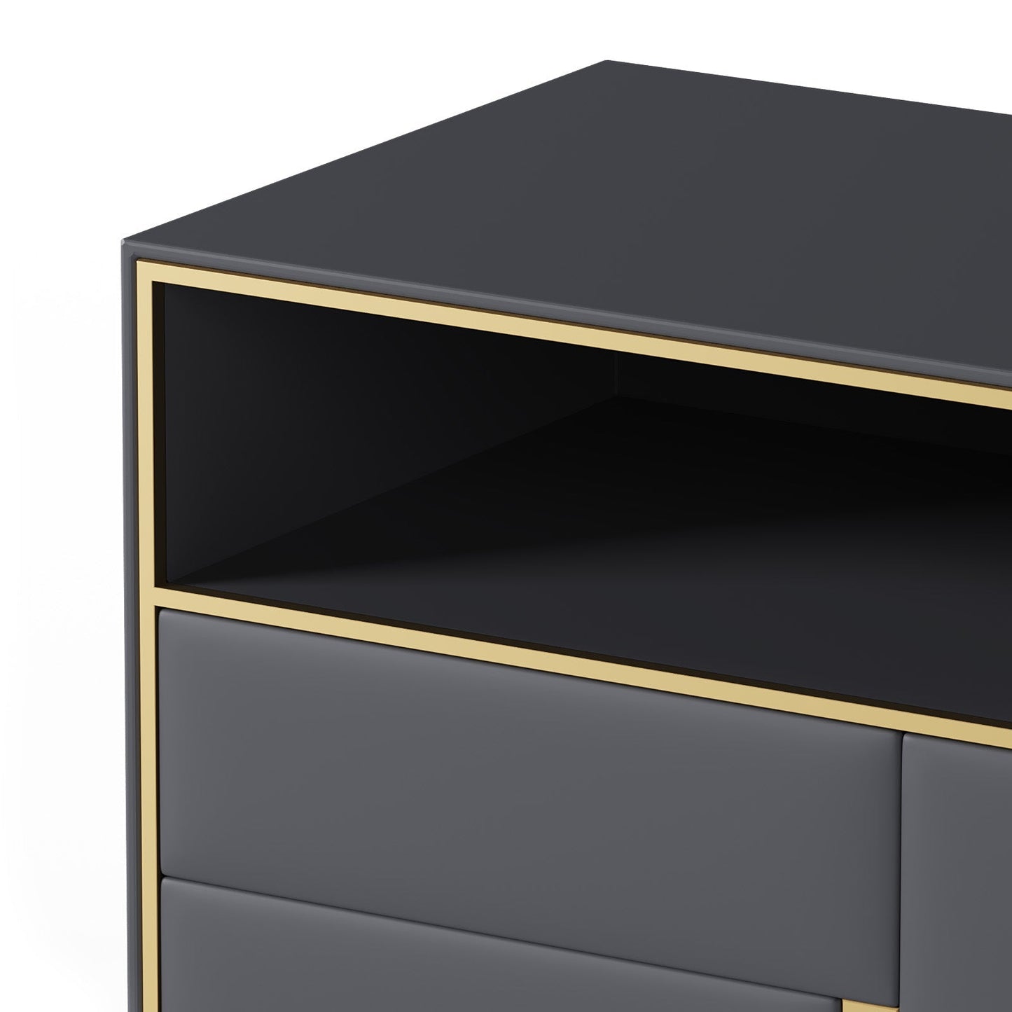 Blush Velvet Touch Bedside Table