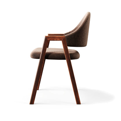 Arc-Support Timber Dining Chair
