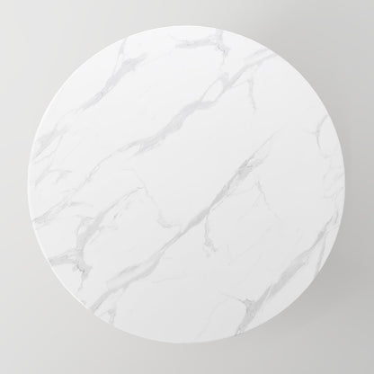 The Noir Ribbed Marble Table: Modern Sculptural Centerpiece with Vertical Texturing