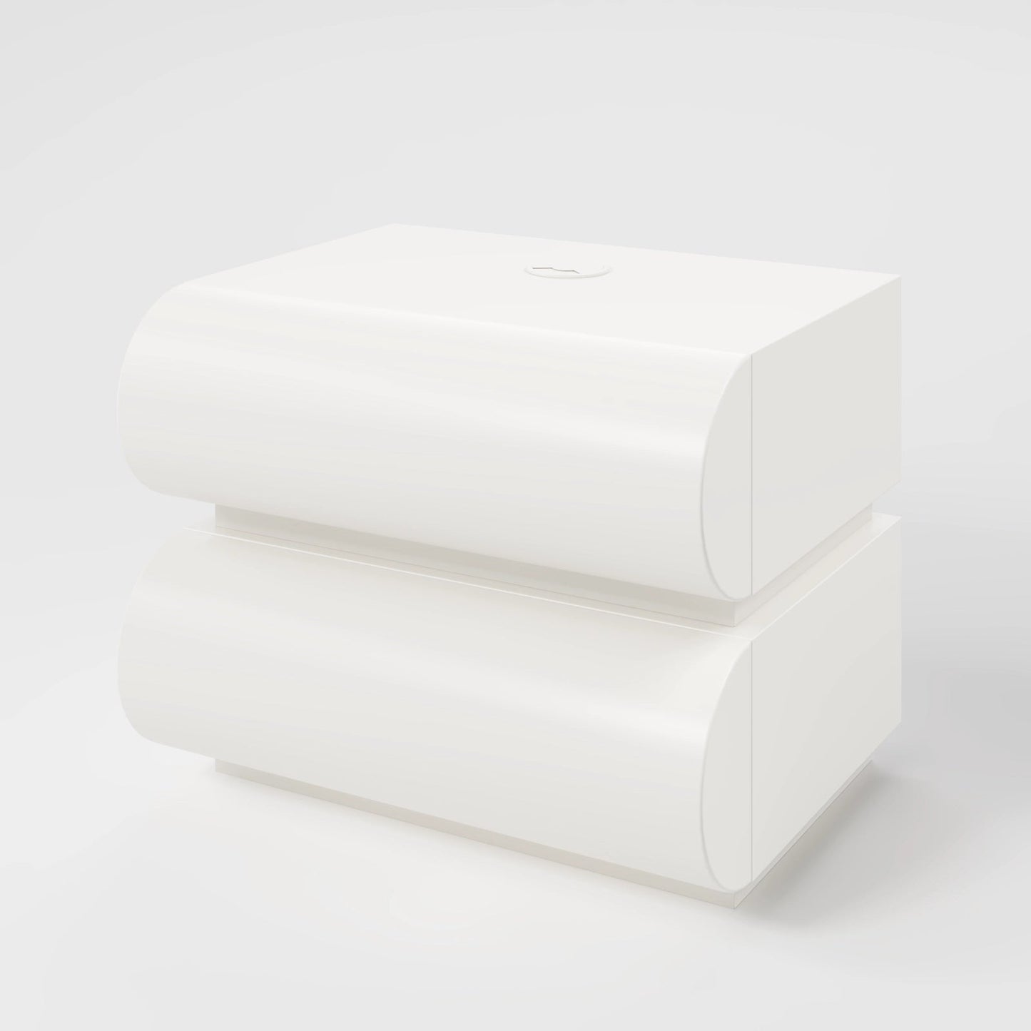 Arctic Capsule High Gloss Bedside Table