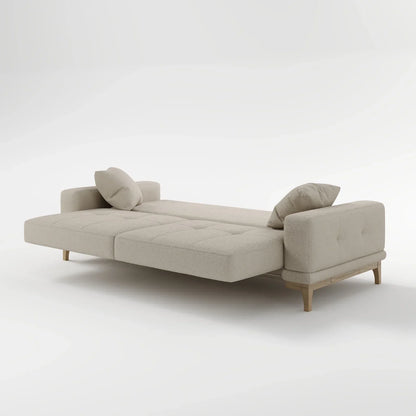 Sage Tufted 2-Seater Convertible Sofa Bed