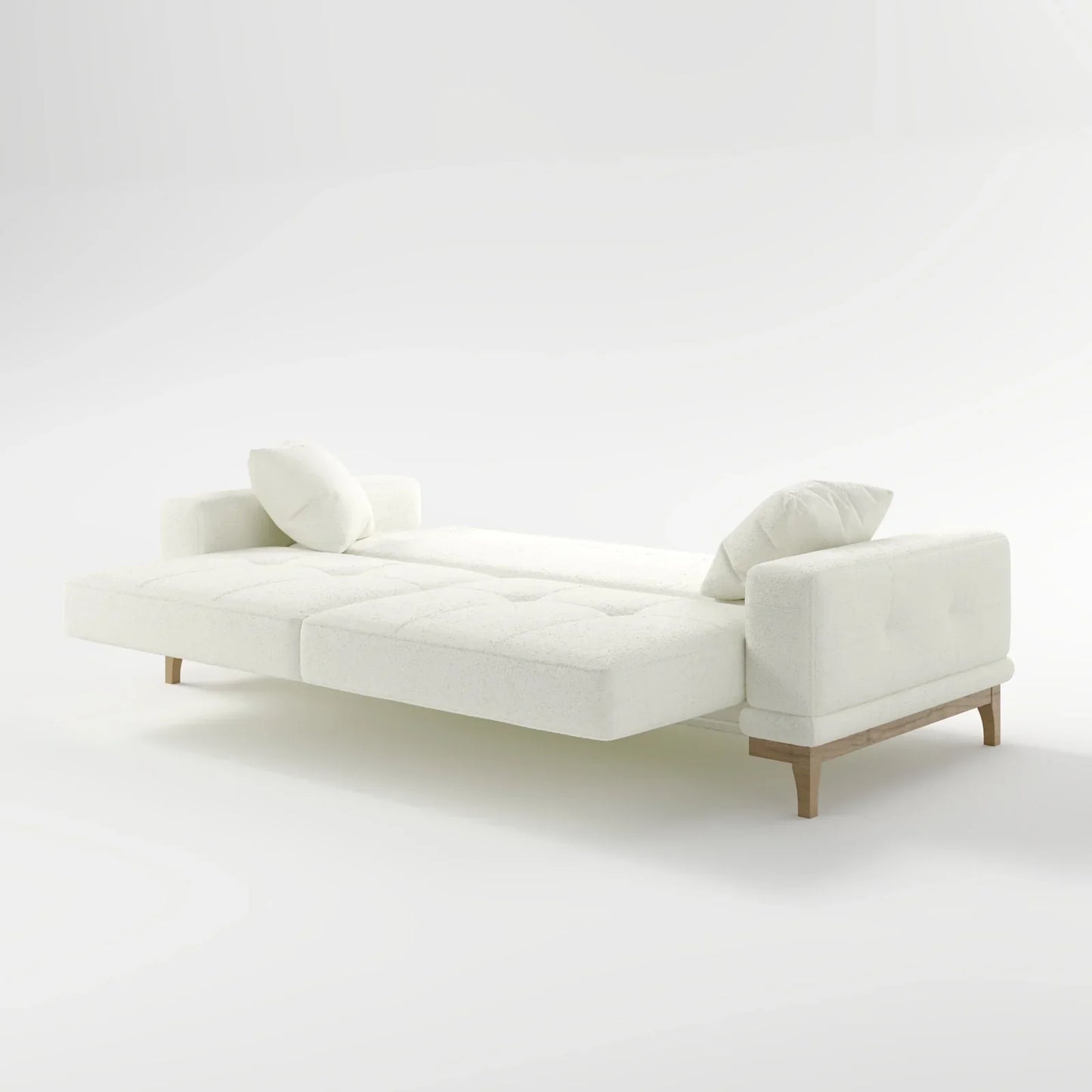 Sage Tufted 2-Seater Convertible Sofa Bed