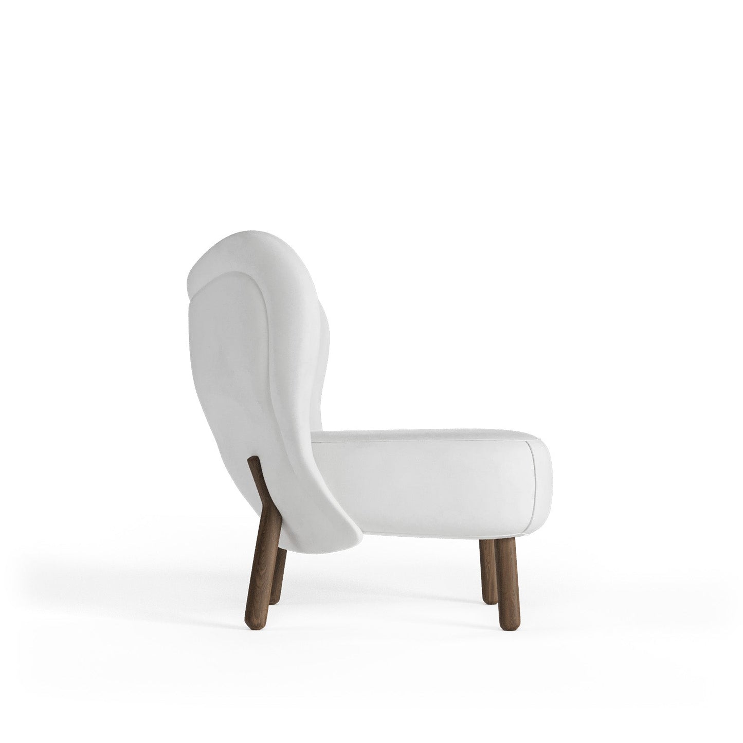 Scandi-Inspired Soft White Bouclé Occasional Arm Chair