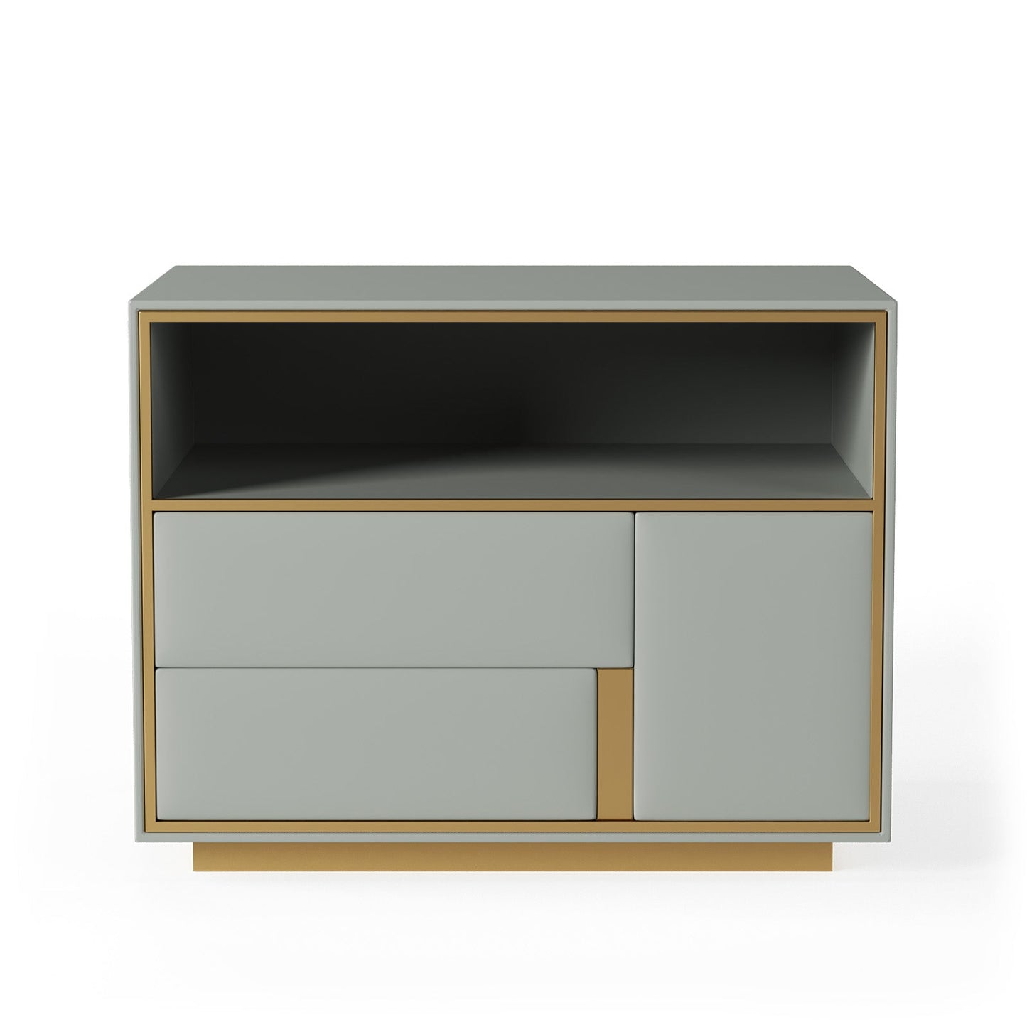 Blush Velvet Touch Bedside Table