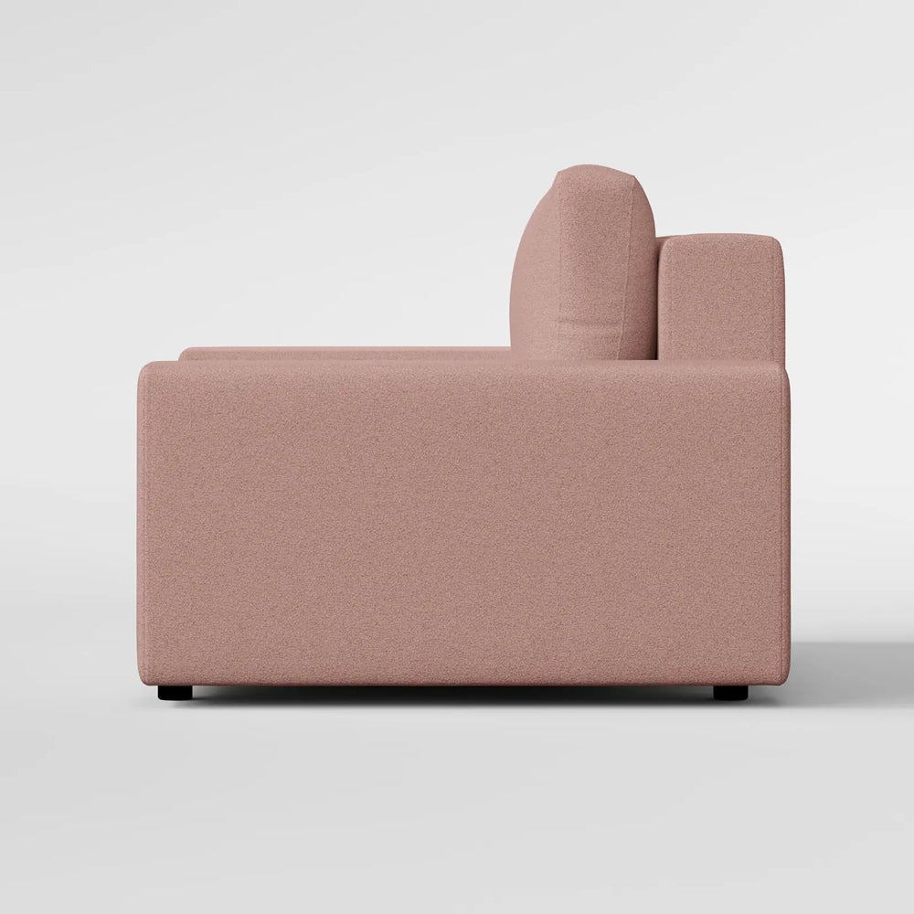 Sleek Boxy Accent Arm Chair