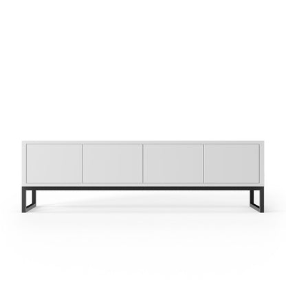 Matte Black Modern Media Console