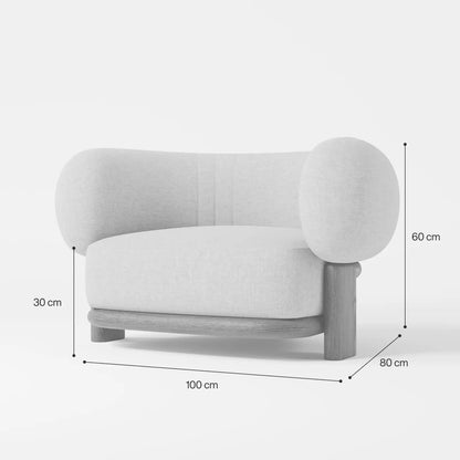 TLow-Profile Sculptural Armchair