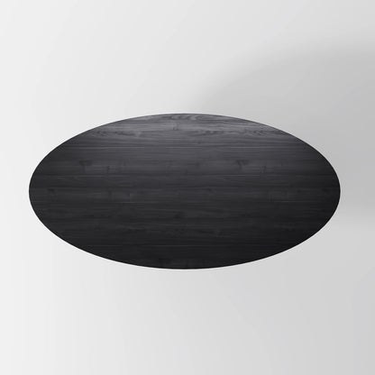 Minimalist Grand Pedestal Table with Bold Vertical Fluted Texture