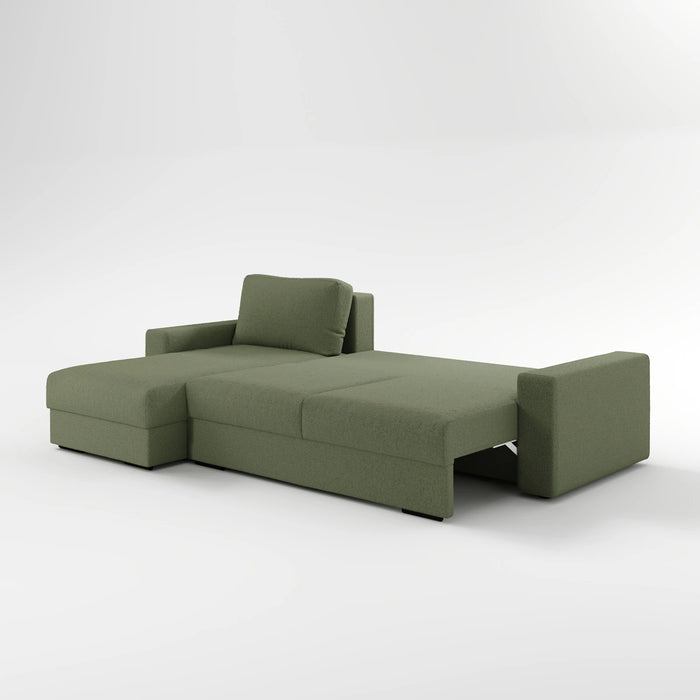 Emerald Mist Corner Sectional Sofa Bed