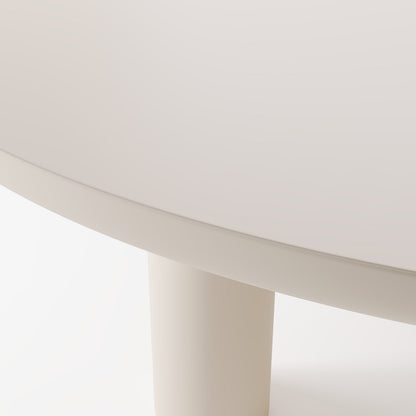Minimalist Architectural Dining Table with Monolithic Arched Geometry