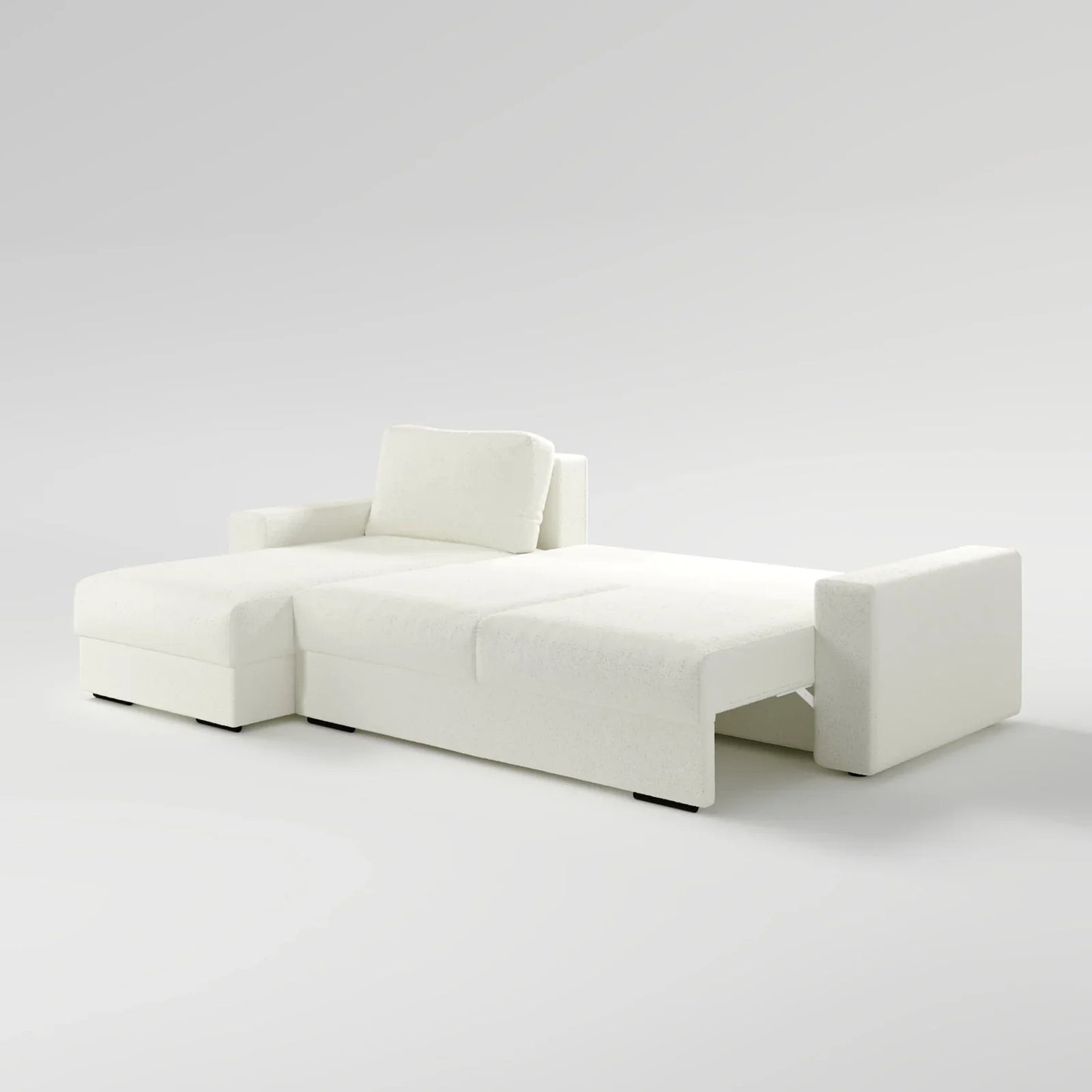 Earth-Tone Grand Sectional 4 Bed Sofa Bed