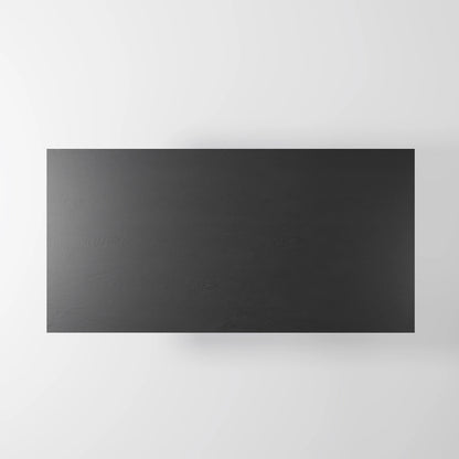 The Obelisk Dining Table: Minimalist Monolithic Table in Onyx Oak