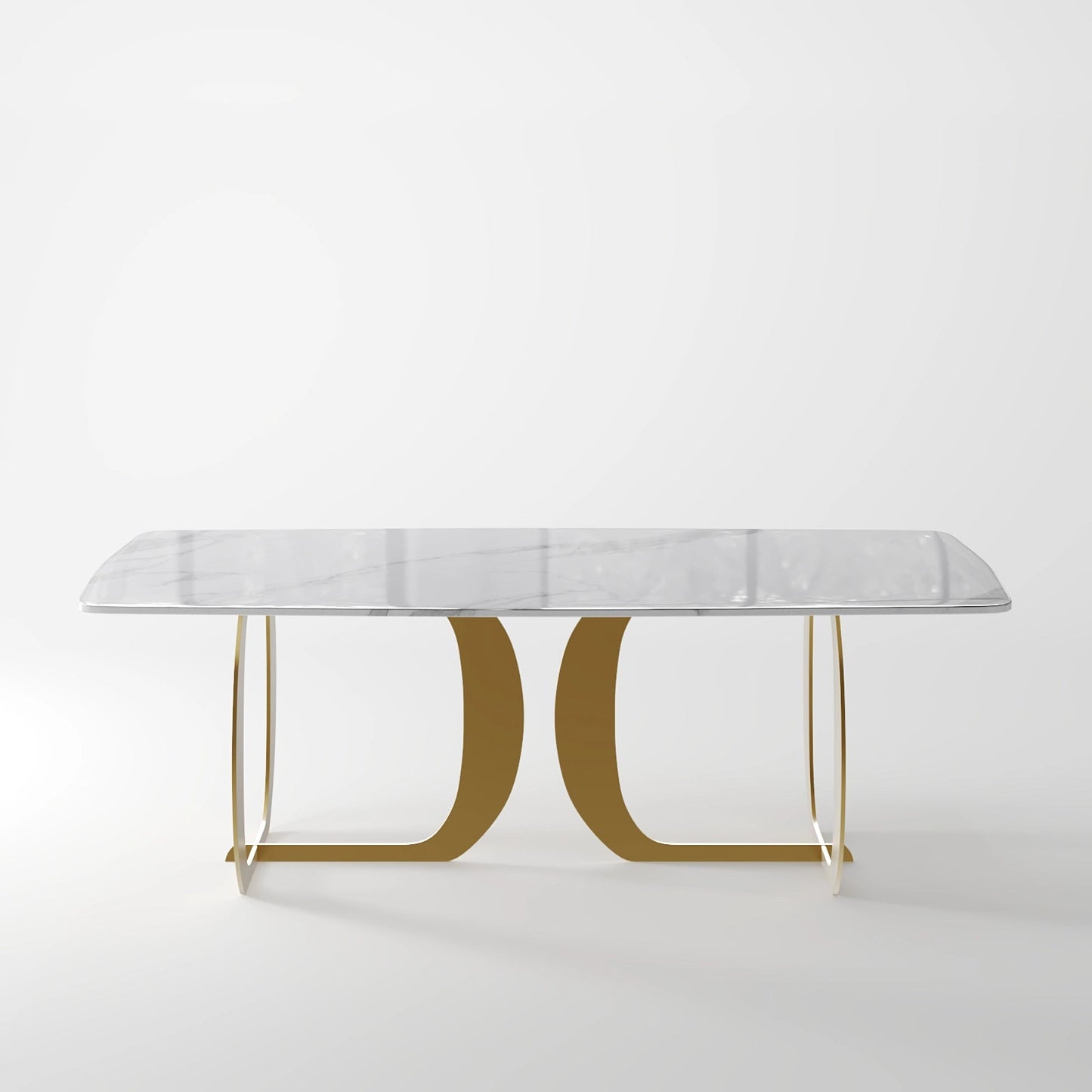 The Trifecta Wood Table: Modern Circular Top with Interlocking Curved Legs