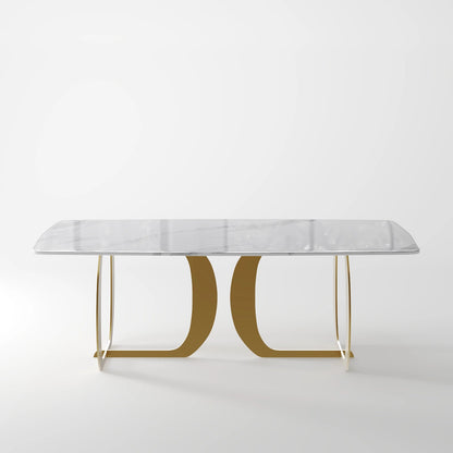 The Trifecta Wood Table: Modern Circular Top with Interlocking Curved Legs