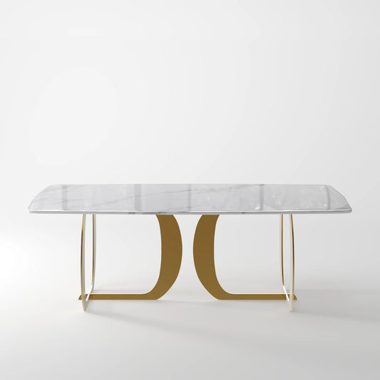 The Trifecta Wood Table: Modern Circular Top with Interlocking Curved Legs