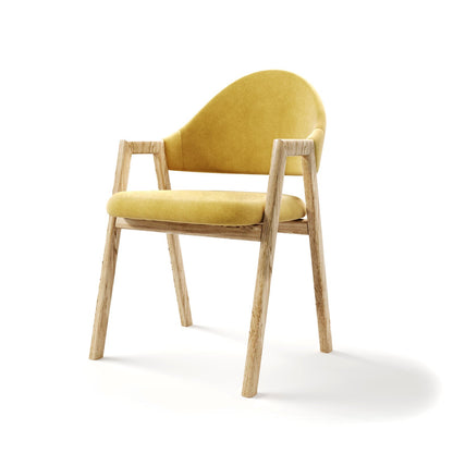 Arc-Support Timber Dining Chair