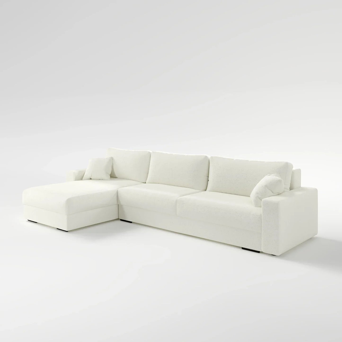 Earth-Tone Grand Sectional 4 Bed Sofa Bed