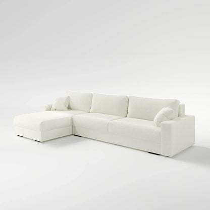 Earth-Tone Grand Sectional 4 Bed Sofa Bed