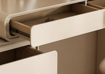 Nuvola vanity drawer detail with metal runners
