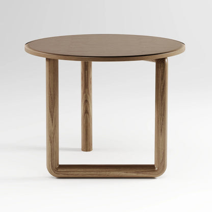 Minimalist High-Shine Purple Table featuring a Rounded Oval Top and Sturdy Pill Legs