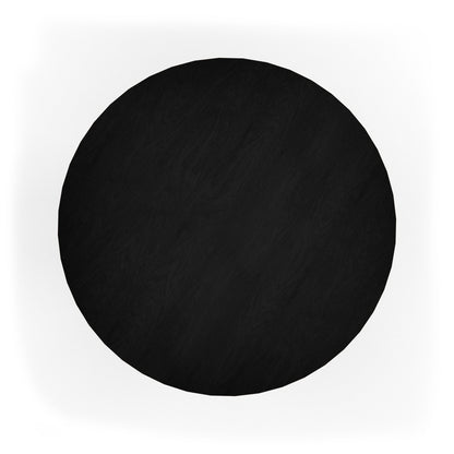 Modern Architectural Cafe Table with Vertical Fluted Column Support