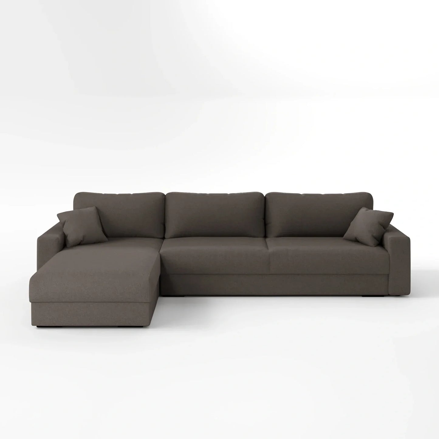 Earth-Tone Grand Sectional 4 Bed Sofa Bed