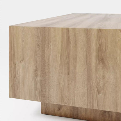 Modern Monolithic Wood Coffee Table