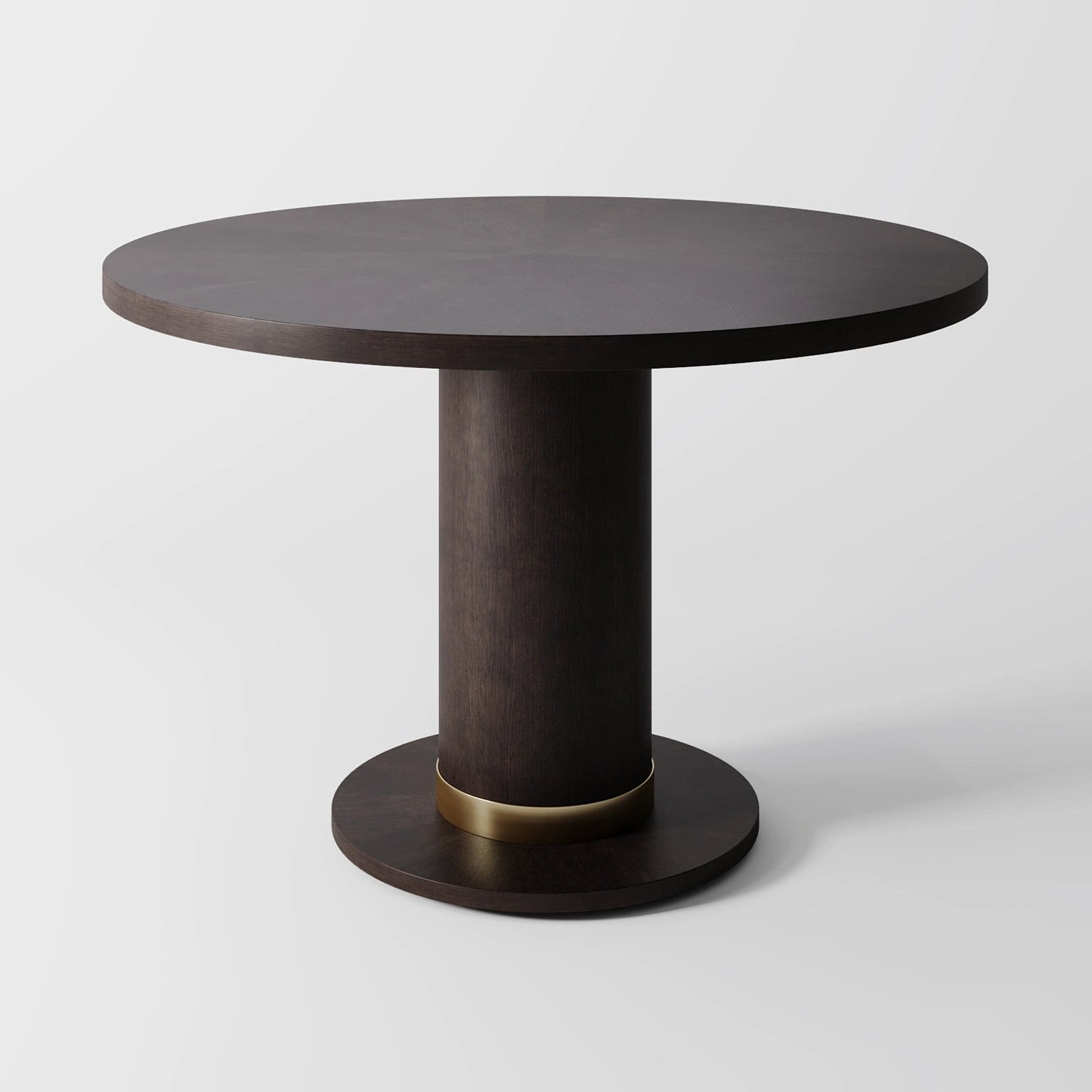 The Basalt Table: Modern Industrial Centerpiece in Grey Stone and Light Wood