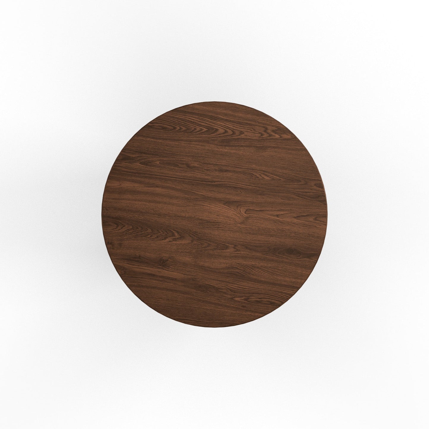 Contemporary Round Natural Oak Dining Table with Fluted Pedestal Base