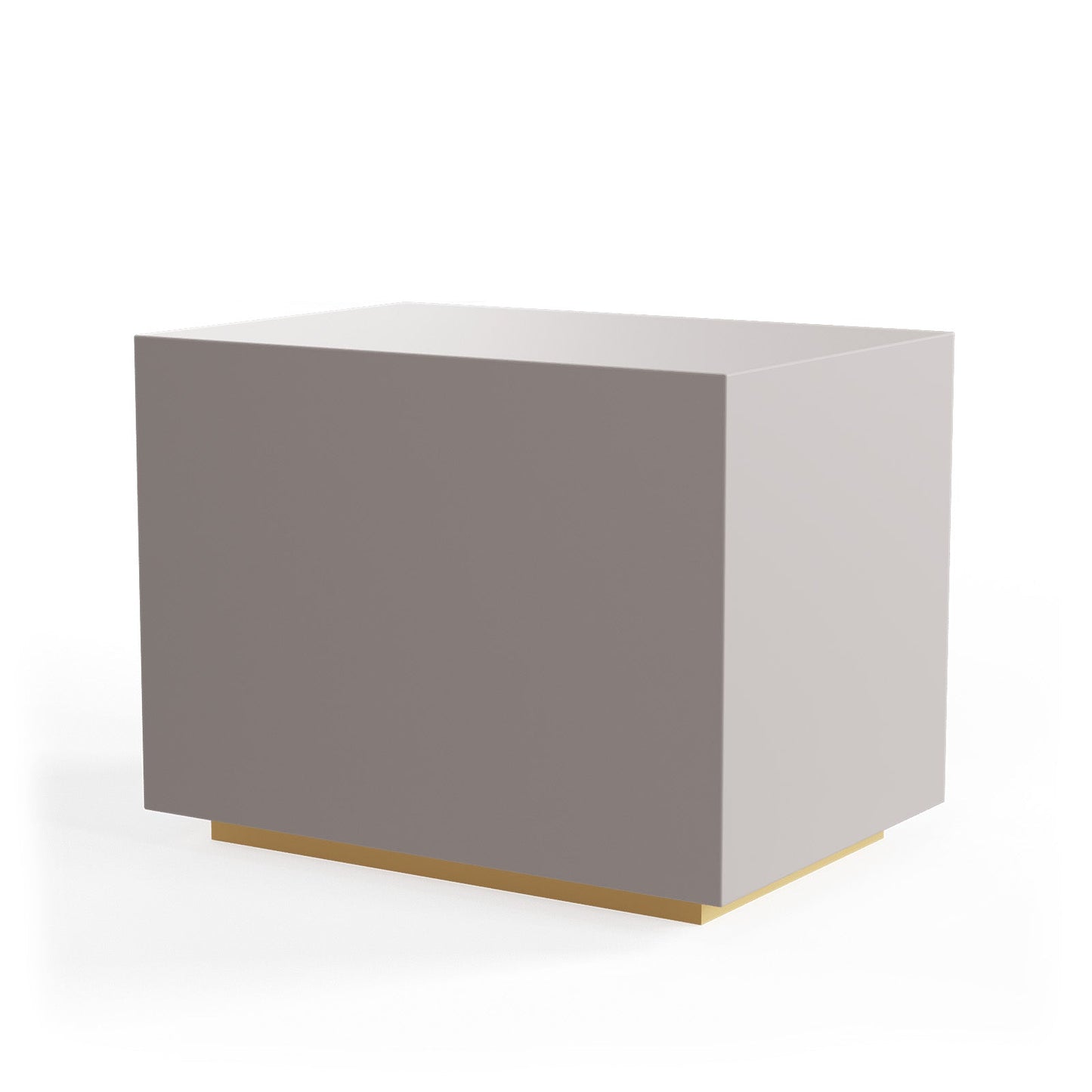 Blush Velvet Touch Bedside Table
