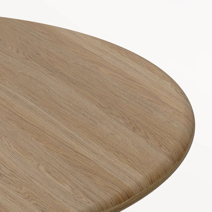 Minimalist High-Shine Purple Table featuring a Rounded Oval Top and Sturdy Pill Legs